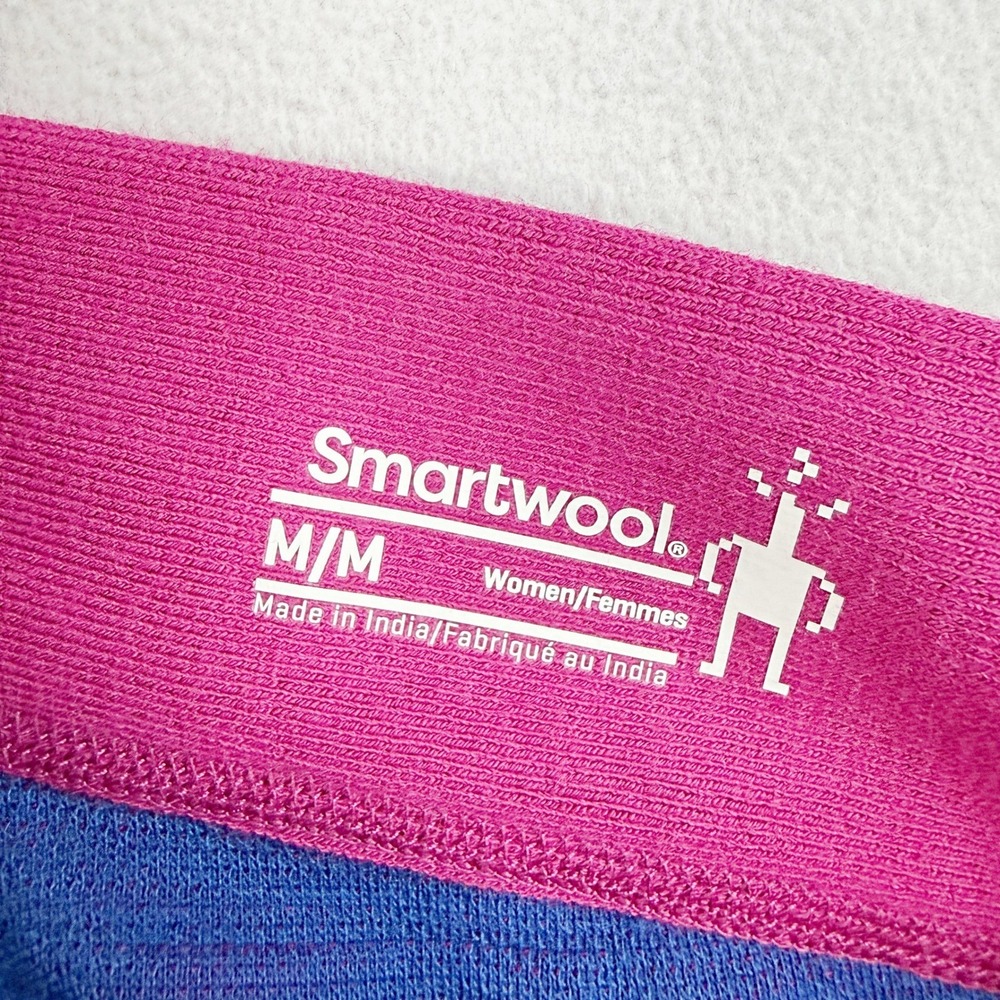 Smartwool Knit Thermal‎ Baselayer Pant Size M Womens Wool Blend Fuschia Pink NEW - Picture 3 of 13